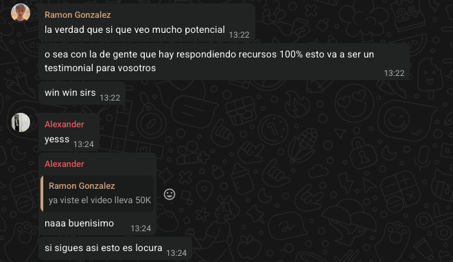 Cliente: "esto va a ser un testimonial para vosotros, si sigues así esto es locura"